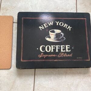 (10) New York Coffee Cork Placemats